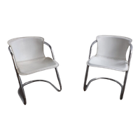 Set Of 2 Willy Rizzo Dining Chairs
