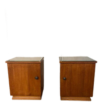 Set Art Deco Kastjes. Met Glasplaat En Bijzondere Details.