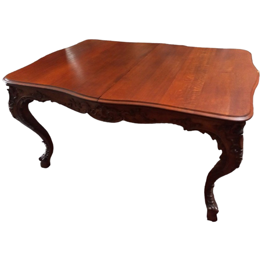 Grote Luikse Tafel Met Prachtig Beeldhouwwerk. 1