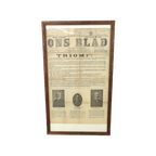 Affiche 'Ons Blad' 1904 - Overwinning Liberalen thumbnail 1