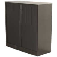 Ahrend Roldeurkast, Antraciet, 119 X 120 Cm, Incl. 2 Legborden