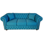 Chesterfield Bank Bahama Oceaanblauw (3-zits) thumbnail 1