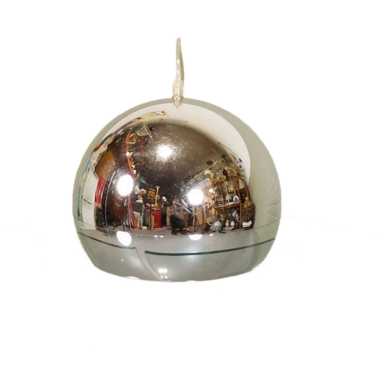 Vintage Hala Zeist Chroom Bol Lamp Hanglamp 1