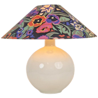 Vintage Keramiek Sphere Tafellamp Bol Wit ‘70 Mid Century