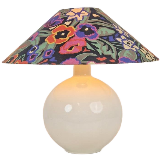 Vintage Keramiek Sphere Tafellamp Bol Wit ‘70 Mid Century 1