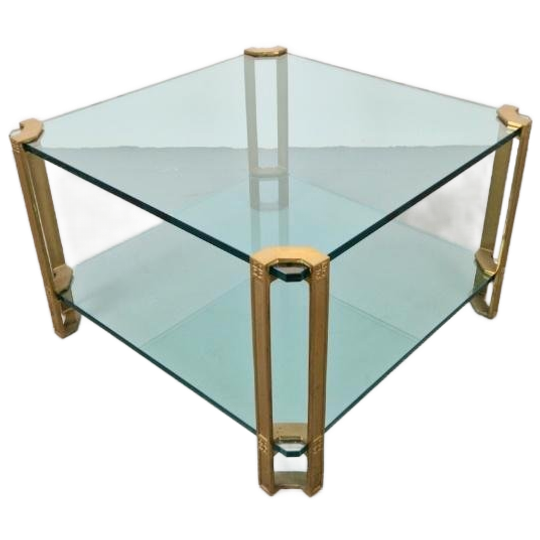 Regency Salontafel T24 Messing Glas Peter Ghyczy ´70 Design 1