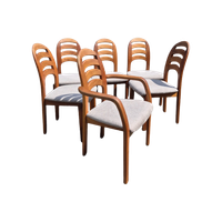 Set Van 6 Eetkamerstoelen - Holstebro Møbelfabrik Denemarken