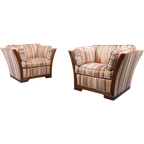 Pair Of Italian Design Lounge Chairs / Fauteuil From 1980’s thumbnail 1