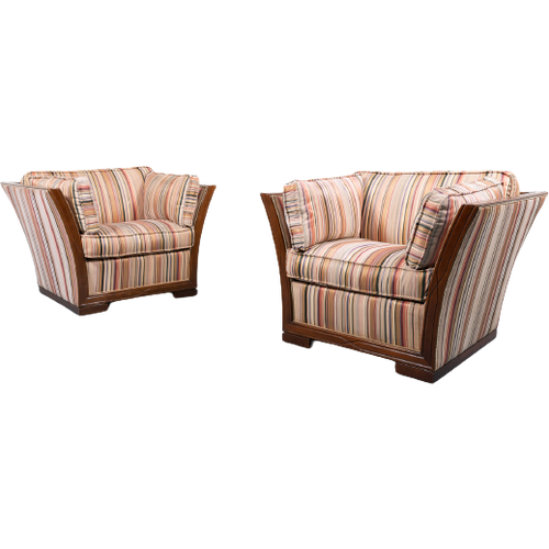 Pair Of Italian Design Lounge Chairs  / Fauteuil From 1980’S