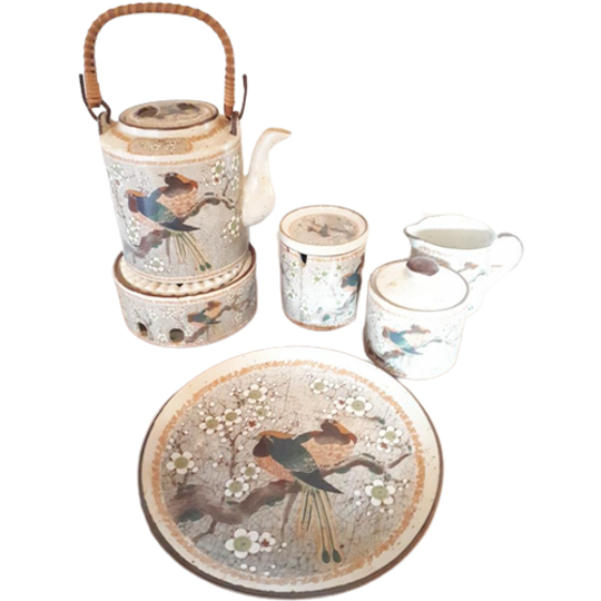 Boltz Bazar Servies Japans Theepot Melk En Suiker Kan 1