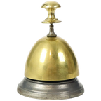 Messing En Metalen Hotelbel Receptiebel Mid-century thumbnail 1