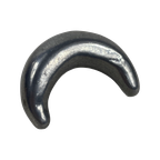 Handmade - Half Moon Shaped Drawer / Door Pull Or Handle - Casted Aluminum (New Old Stock) - Made thumbnail 1