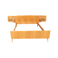 1950’s Mid-century Italian Modern Double Bed Frame From Vittorio Dassi