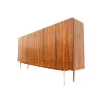 Groot Vintage Palissander Dressoir Met 6 Deuren Uit De Jaren '60