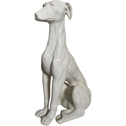 Greyhound Beeld, Hoog 74Cm, Italiaans Design. Jaren ‘60.
