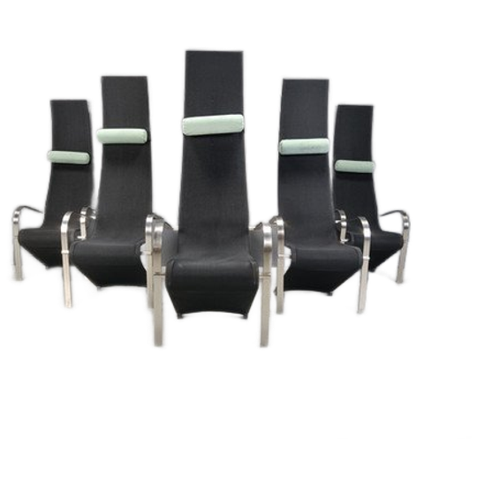 Postmodern King Dining Chairs By Belgochrom - Set Of 6 1