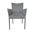 3x Bert Plantagie Eetkamerstoelen - Grijs - Taupe - Design thumbnail 1