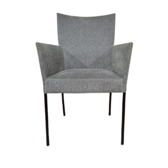 3X Bert Plantagie Eetkamerstoelen - Grijs - Taupe - Design 1