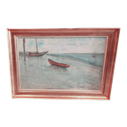 Karel Heymans (1899-1974) Bootjes Aan Het Strand thumbnail 1