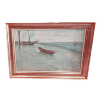 Karel Heymans (1899-1974) Bootjes Aan Het Strand