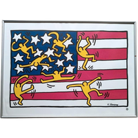 Vintage Litho Poster Van Keith Haring