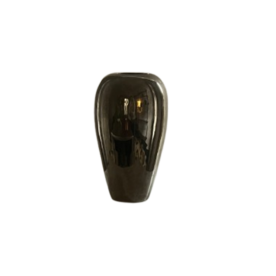 Vintage Chrome Metal Vase 1