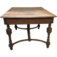 Henri Ii Solid Walnut Dining Table