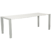 Aspa Bureau, Wit Blad, 200 X 80 Cm, Hoogte Instelbaar Onderstel D.M.V. Handslinger