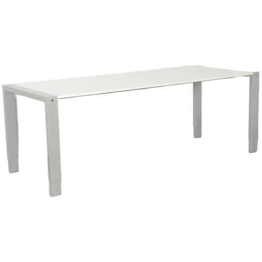 Aspa Bureau, Wit Blad, 200 X 80 Cm, Hoogte Instelbaar Onderstel D.m.v. Handslinger 1