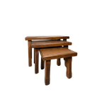 3x Brutalist Nesting Tables thumbnail 1