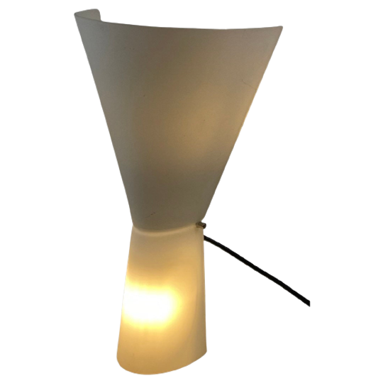 S. Marcato For Arteluce Nemo - Model ‘alkaid’ - Diabolo Shaped Wall Sconce- White Frosted Glass - 1