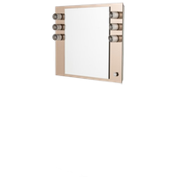 Mid-Century Modern Italian Vanity Mirror With Sconces From Veca, 1960S