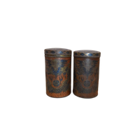 Retro Chinese Blikken Set Van 2