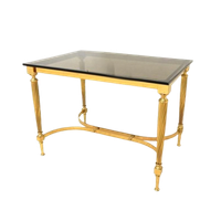 Retro Vintage Bijzettafel Hollywood Regency Goud Klassiek