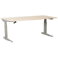 Aspa Bureau, Bladkleur Naar Keuze, 180 X 90 Cm, Hoogte Instelbaar Onderstel D.M.V. Handslinger