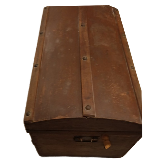 Bruine Antieke Houten Kist 1