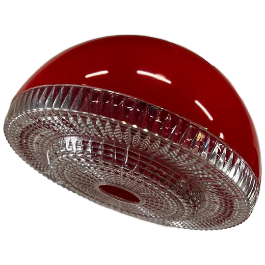 Vintage Rode Space Age Luster / Hanglamp 1