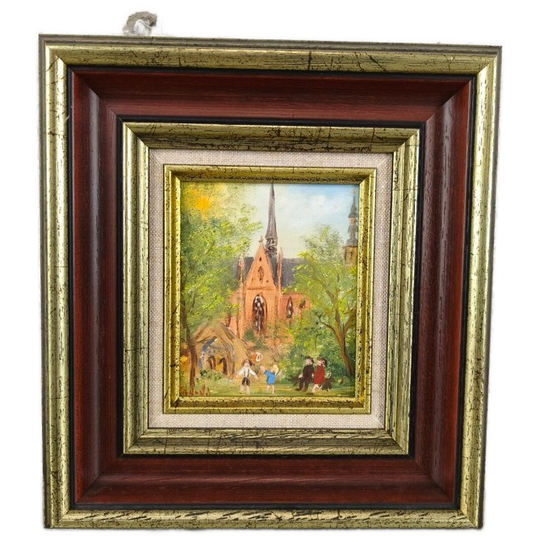 Georges Tahon - Schilderijtje - Veurne Park 1