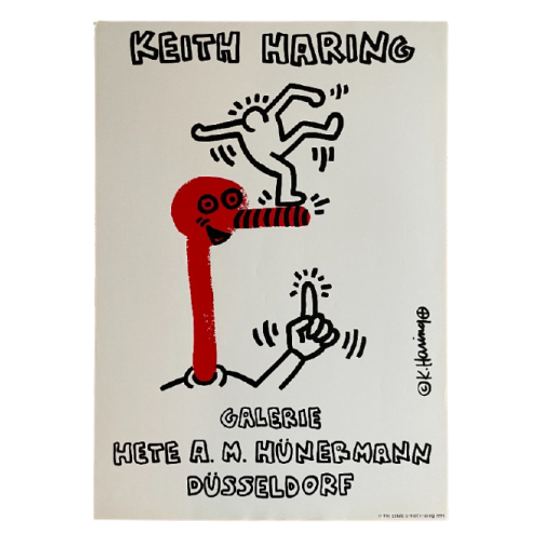 Keith Haring (1958-1990), Original 1991 Exhibition Poster 1