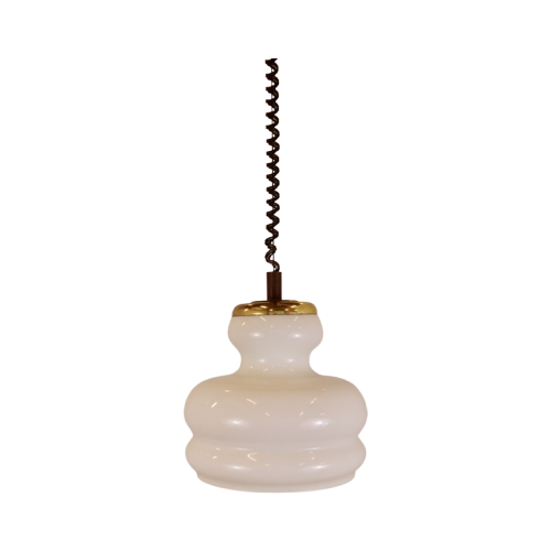 Vintage Italiaanse Glazen Hanglamp