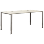 Ahrend 700 Bureau, Lichtgrijs Blad, 160 X 80Cm, Hoogte Instelbaar Onderstel thumbnail 1
