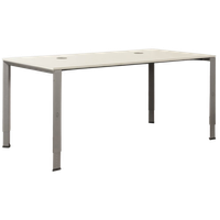 Ahrend 700 Bureau, Lichtgrijs Blad, 160 X 80Cm, Hoogte Instelbaar Onderstel