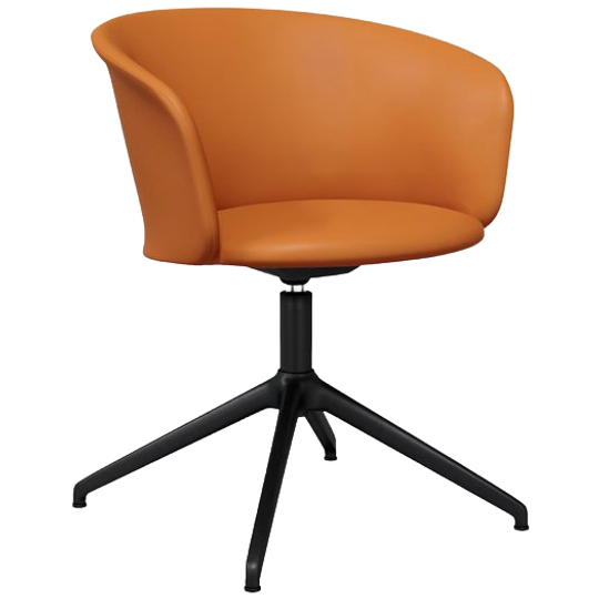 HEM | Kendo Draaistoel 4-sterren Return Cognac / Zwart Bc 1