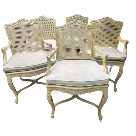 5 Stijlvolle, Klassieke, Witte Italiaanse Stoelen 1