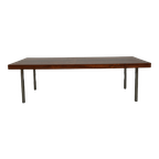 Coffee Table, Rosewood And Chrome, 1960s thumbnail 1