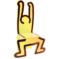 Keith Haring Kinderstoel / Decoratief Object Geel (nieuw!)
