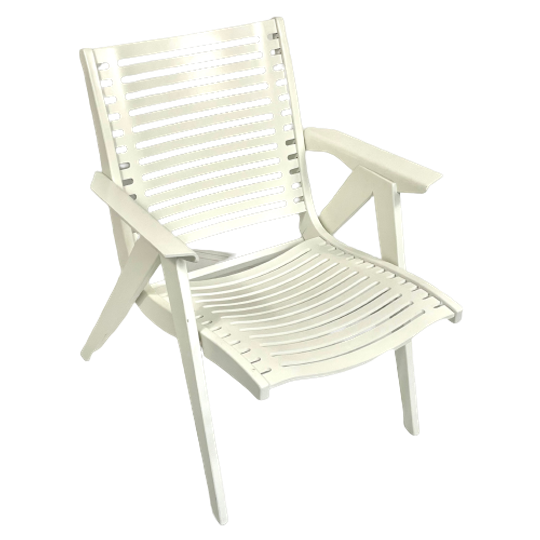 Niko Kralj - Stol Industrija Pohistva - Rex Model 120 - White (rare Edition, Not A Folding Chair) 1
