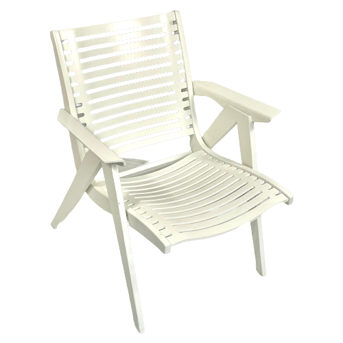 Niko Kralj - Stol Industrija Pohistva - Rex Model 120 - White (Rare Edition, Not A Folding Chair)