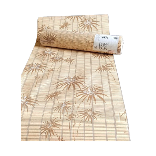 Vintage Bamboe Behang - Daisy Allison - Made In France - Jaren '80 - 3 Rollen 1