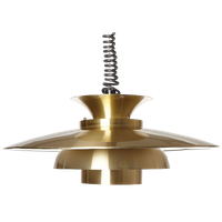 Brass Pendant Light, Denmark 1980s
